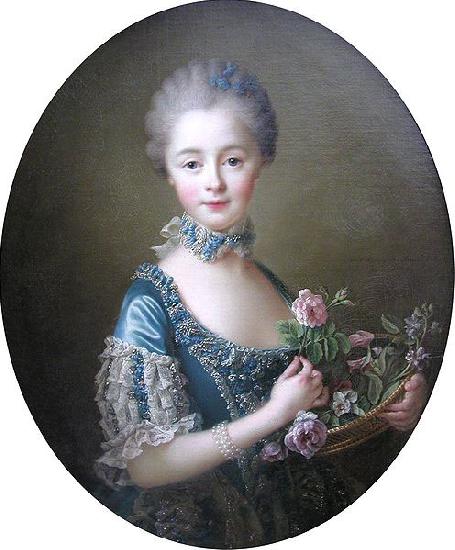 Francois-Hubert Drouais Lady Amelia Darcy, 9th Baroness Conyers oil painting picture